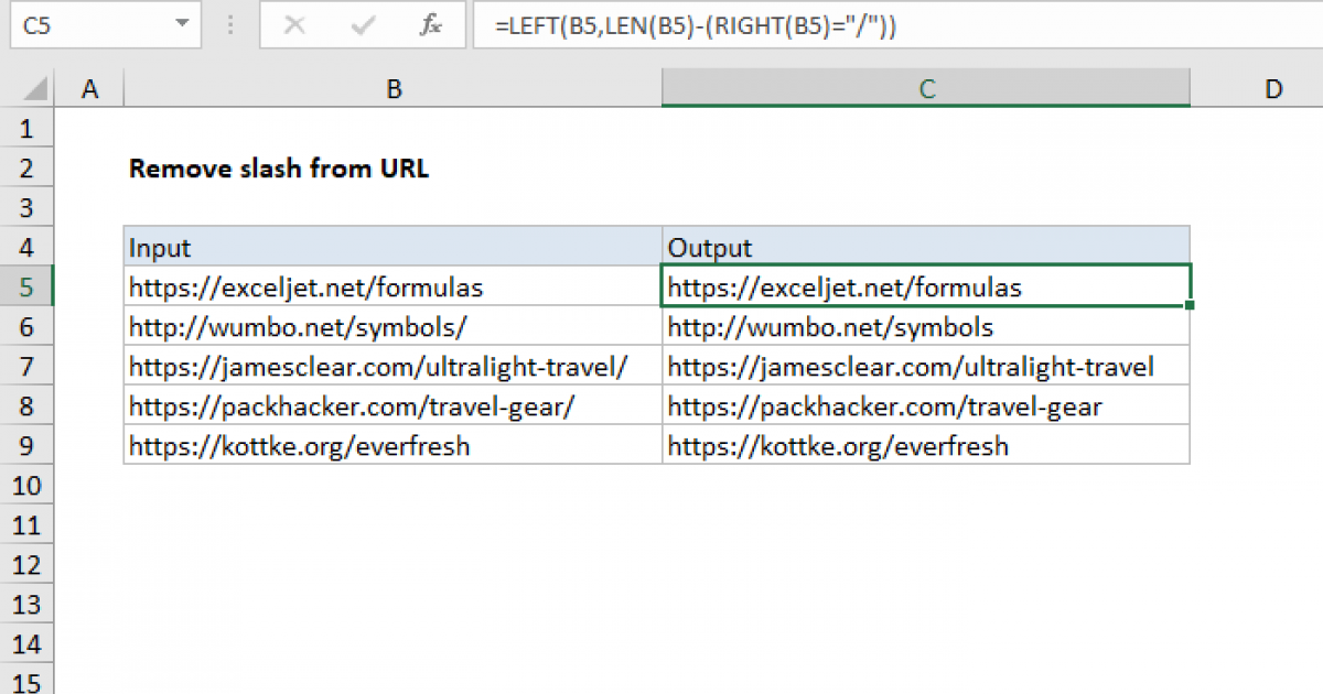 remove-trailing-slash-from-url-excel-formula-exceljet